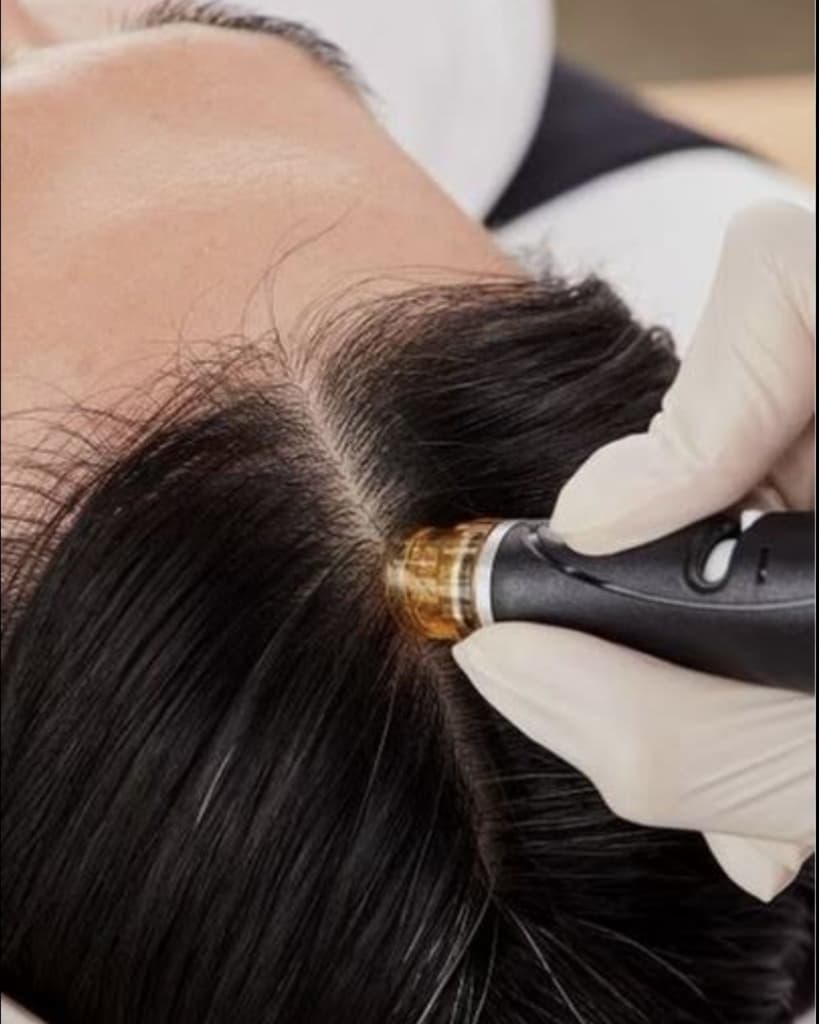 Microneedling with Exosomes for Hair Restoration